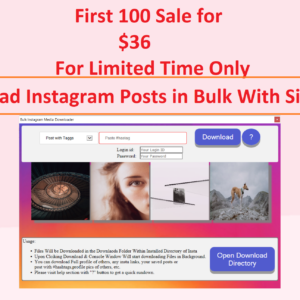 Bulk Instagram Media Downloader