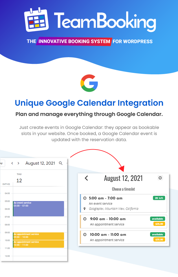 Team Booking - WordPress Booking System