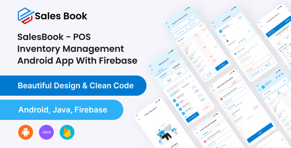 SalesBook - POS Inventory Management android app With Firebase Database