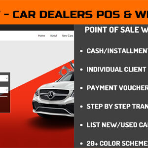 AutoFirst - Car Dealers POS & Website - Automotives/Vehicles Software