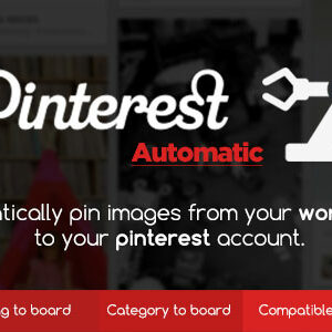 Pinterest Automatic Pin Wordpress Plugin