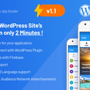 Flink - WordPress App Builder (Auto WordPress to Native Android App) + Ultimate Admin Panel