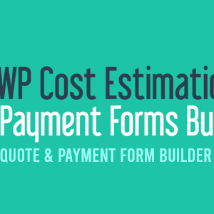 WP Cost Estimation & Payment Forms Builder