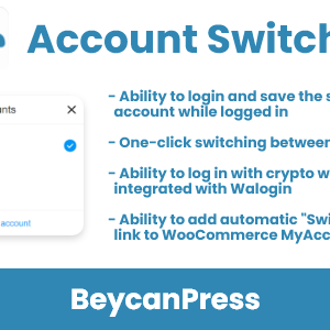Account Switcher for WordPress (Multiple accounts plugin)