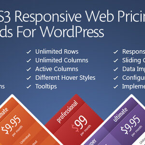 CSS3 Responsive WordPress Compare Pricing Tables