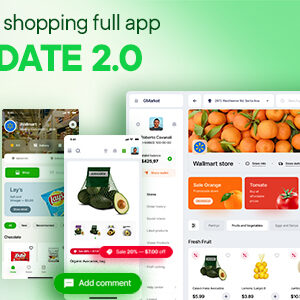 Sundaymart - Multi & single vendor grocery e-commerce marketplace (Web, Customer apps, Admin panel)