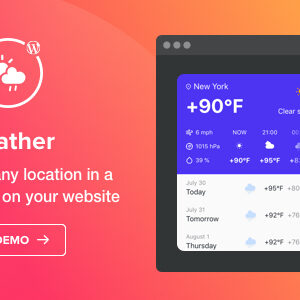 Weather Forecast - WordPress Weather Plugin