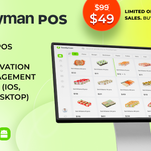 A single restaurant POS + Kitchen + Table Reservation + Waiter Application (iOS, Android, Desktop)