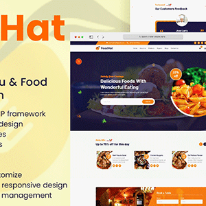 FoodHat - Restaurant Menu & Food Ordering System