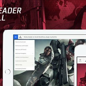 Sticky Header on Scroll for WordPress