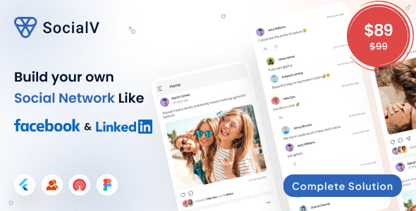 SocialV - Social Network Flutter App with BuddyPress (WordPress) Backend