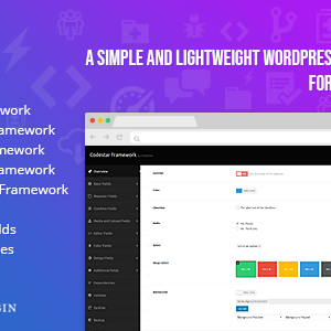 Codestar Framework - A Simple and Lightweight WordPress Option Framework for Themes and Plugins