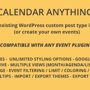 Calendar Anything | Show any existing WordPress custom post type in a calendar