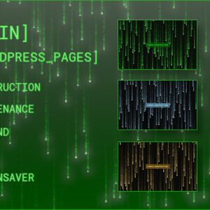 Code Rain - Custom pages for WordPress