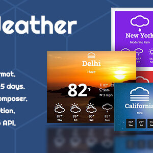 WP Weather - WordPress Weather Plugin for WordPress Widget, Elementor and WPBakery Page Builder