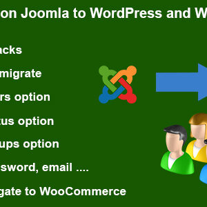 Users Migration Joomla to WordPress and WooCommerce