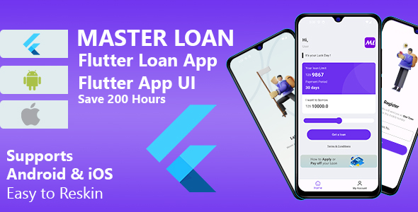 Loan Master Flutter UI | Powerful Loan App