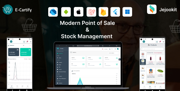 E-Cartify - Flutter Modern Point of Sale - Flutter Stock Management in Laravel + Flutter