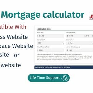 Mortgage Calculator - web calculator for your website.