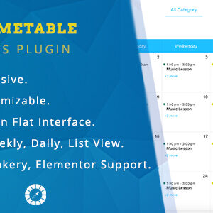 Class Timetable - Responsive Schedule For WordPress