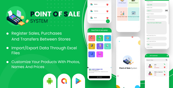 Point of sale system - Smart POS System - Daily Sales Record - Inventory System