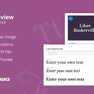 Jeg Font Preview - WooCommerce Extension WordPress Plugin