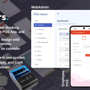 Barbers - Multi Barbershop Apps (SaaS), Booking Appointment, Employee POS App, and Web Admin