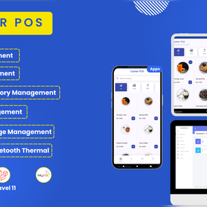 Cashier POS - Flutter & Laravel Solution with Point Of Sales Responsive Smartphone and Tablet