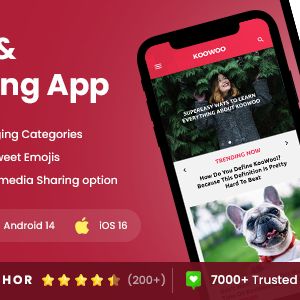 Blogging App | Wordpress News App| Wordpress Blog App | Koowoo