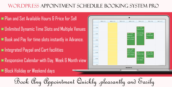 Wordpress Appointment Schedule Booking System Pro