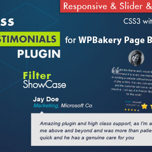 Testimonials Showcase for WPBakery Page Builder Plugin