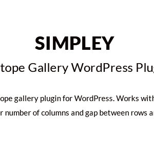 Simpley - Isotope Gallery WordPress plugin
