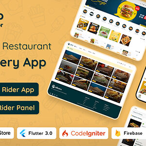 eRestro - Single Vendor Restaurant Flutter App | Food Ordering App with Admin Panel | Web Version