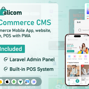 AliCom eCommerce CMS - Complete eCommerce Mobile App, website, Admin, POS with PWA