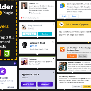 Popover Builder Responsive WordPress Plugin