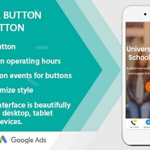 Create custom call and social button for WordPress