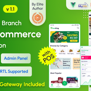 StoreKing - eCommerce (Grocery, Pharmacy, Supershop) App with Laravel Website & Admin Panel with POS