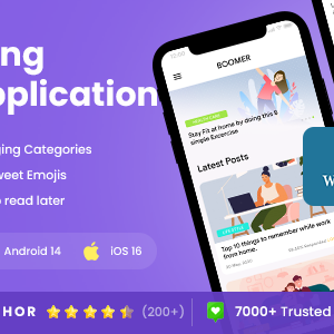Blogging App | Blog App | Wordpress News App | Wordpress Blog App | Boomer App