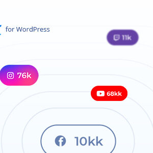 Social followers bar for WordPress – Foller