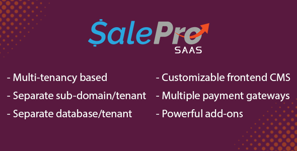 POS SaaS Add-on for SalePro – Multi-Tenant Inventory & Billing Module