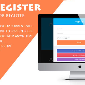 Flex-Register - Bootstrap 3 lightbox for Register Wordpress