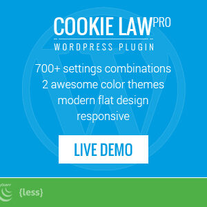Responsive Cookie Law Consent Notification WordPress Plugin GDPR Compliance