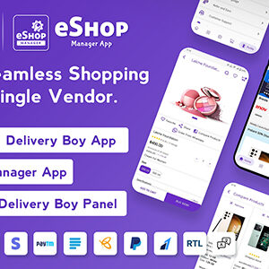 eShop- eCommerce Single Vendor App | Shopping eCommerce App with Flutter