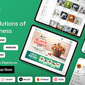 eGrocer - Online Multi Vendor Grocery Store, eCommerce Flutter Full App | Admin Panel | Web Version