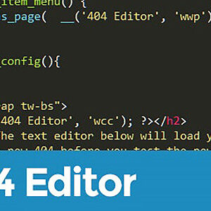 404 Page Editor for WordPress
