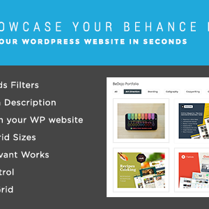 BeDojo - Behance Works WordPress Portfolio Plugin