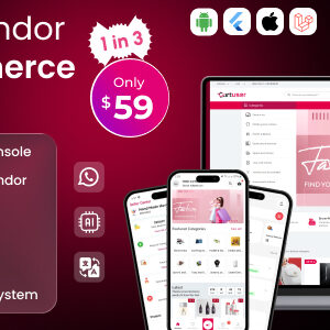 CartUser Multi-Vendor E-commerce - Complete eCommerce Mobile App, Web, Admin and Seller Panel