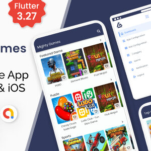 MightyGame - Flutter All in One Game App with php backend