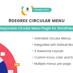 8Degree Circular Menu - Responsive Circular Menu Plugin for WordPress